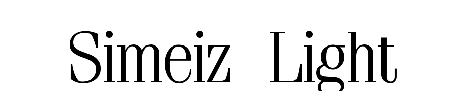 Simeiz Light Font Download Free